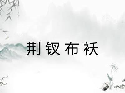 荆钗布袄 荆钗布袄