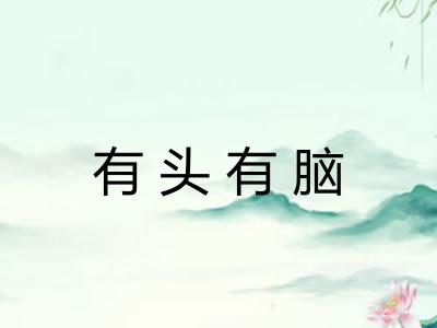 有头有脑