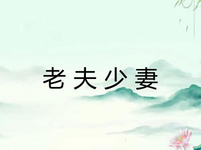 老夫少妻 老夫少妻