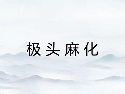 极头麻化 极头麻化