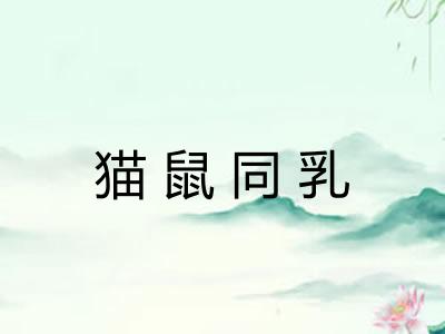猫鼠同乳 猫鼠同乳